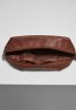 URBAN CLASSICS IMITATION LEATHER COSMETIC POUCH BROWN