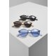 URBAN CLASSICS SUNGLASSES CYPRESS 3-PACK BLACK+BROWN+BLUE