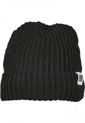 URBAN CLASSICS RECYCLED YARN FISHERMAN BEANIE BLACK