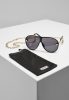 URBAN CLASSICS SUNGLASSES NAXOS WITH CHAIN BLACK/GOLD