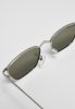 URBAN CLASSICS SUNGLASSES KALYMNOS WITH CHAIN SILVER/GREEN