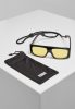 URBAN CLASSICS SUNGLASSES RAJA WITH STRAP BLACK/YELLOW