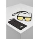 URBAN CLASSICS SUNGLASSES RAJA WITH STRAP BLACK/YELLOW