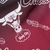 MITCHELL & NESS NBA DESTINATION LEISURE BUTTON UP SHIRT Chicago Bulls Red 4XL