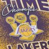 MITCHELL & NESS LOS ANGELES LAKERS NBA CHAMP CITY SUBLIMATED SS TEE MULTI/WHITE