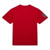 Mitchell & Ness NBA Premium Nickname Ss Tee Vintage Logo Chicago Bulls  Dennis Rodman Red 3XL