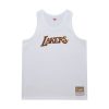 MITCHELL & NESS NBA DESTINATION LEISURE FASHION TANK Los Angeles Lakers White M