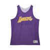 Mitchell & Ness NBA Reversible Mesh Practice Tank Vintage Logo Los Angeles Lakers Multi-Purple XL