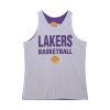 Mitchell & Ness NBA Reversible Mesh Practice Tank Vintage Logo Los Angeles Lakers Multi-Purple XL