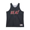 Mitchell & Ness NBA Reversible Mesh Practice Tank Vintage Logo Miami Heat Multi-Black M