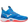 MIZUNO WAVE MOMENTUM 2 MID FRENCH BLUE / WHITE / IGNITION RED