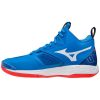 MIZUNO WAVE MOMENTUM 2 MID FRENCH BLUE / WHITE / IGNITION RED