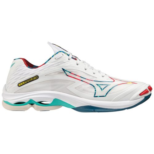 MIZUNO WAVE LIGHTNING Z7 WHITE/HIGH VISIBILITY/MOROCCAN BLUE