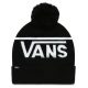 VANS STRIPE POM BEANIE BLACK/WHITE