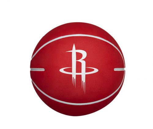 WILSON NBA DRIBBLER HOUSTON ROCKETS BASKETBALL RED