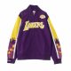 MITCHELL & NESS LOS ANGELES LAKERS NBA HOOK SHOT WARM UP JACKET PURPLE