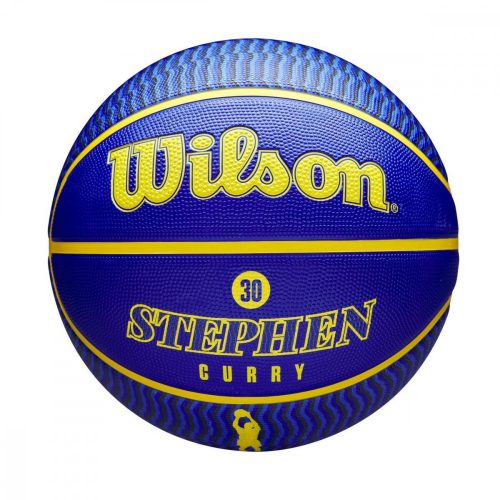 WILSON NBA PLAYER ICON OUTDOOR BSKT STEPHEN CURRY Blue/Yellow