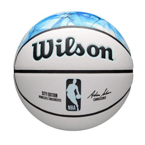 Wilson 2024 NBA Team City Collector Minnesota Timberwolves White 7